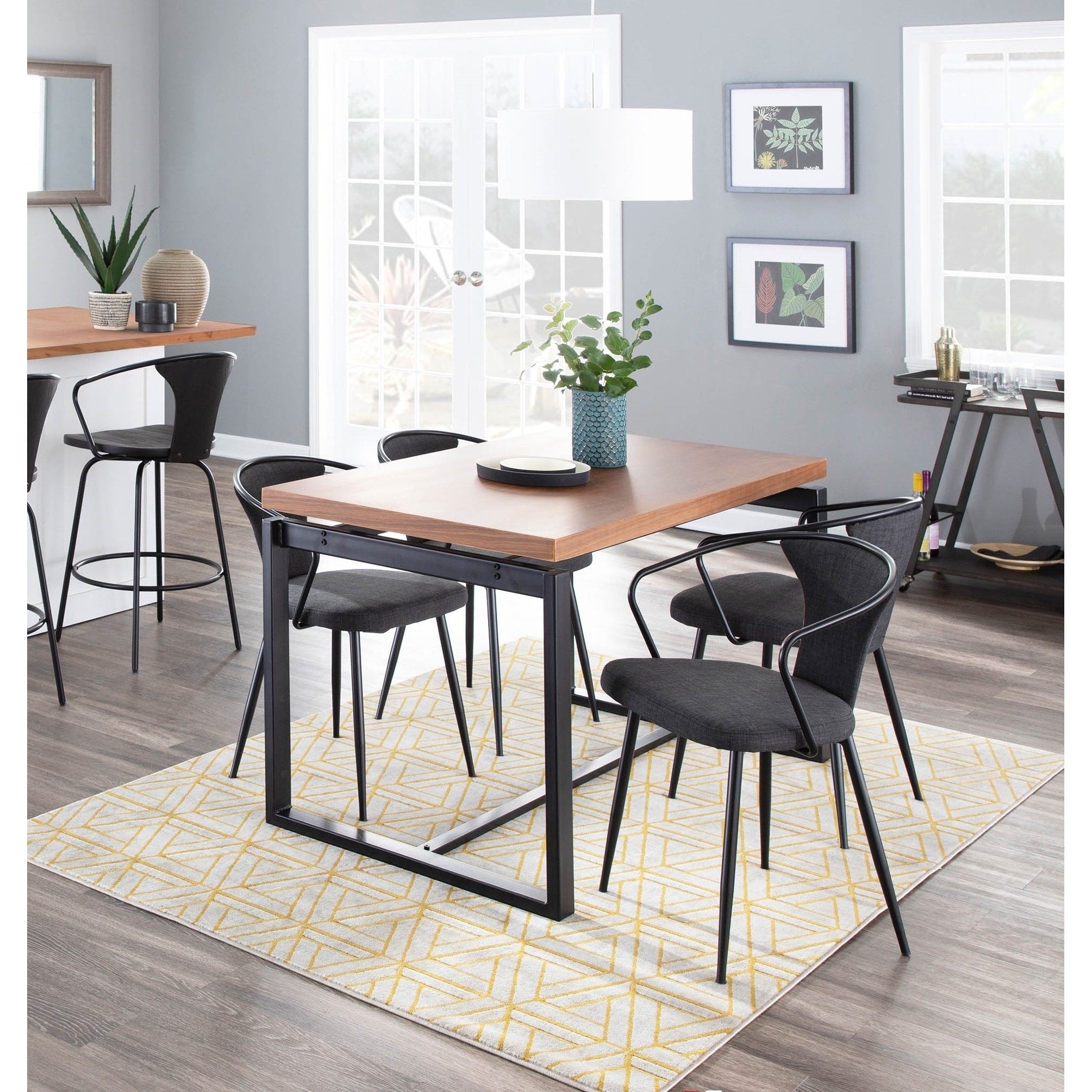 The Gray Barn Bountiful Industrial Upholstered Chair