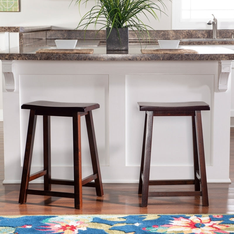 The Gray Barn Cackleberry Curved Seat Backless Stationary Counter Stool