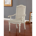 Calum Farmhouse Antique White Armchairs Set Of 2 By Foa
