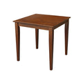 The Gray Barn Cattail Abode Espresso Finished Wood Table With Shaker Legs