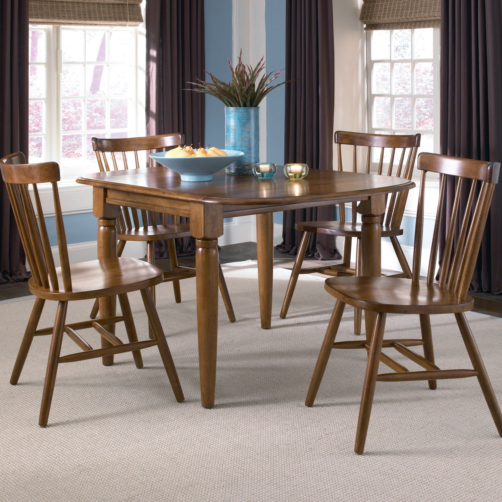 Creations Ii Tobacco 5 Piece Drop Leaf Set