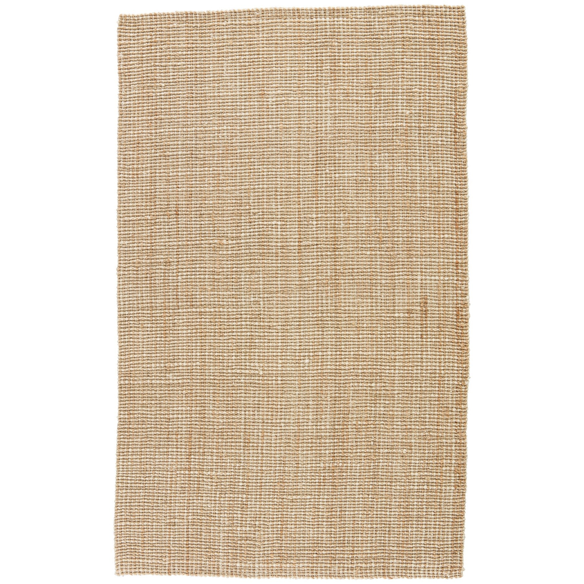 The Gray Barn Cross Hands Natural Solid White Tan Area Rug 810 X119