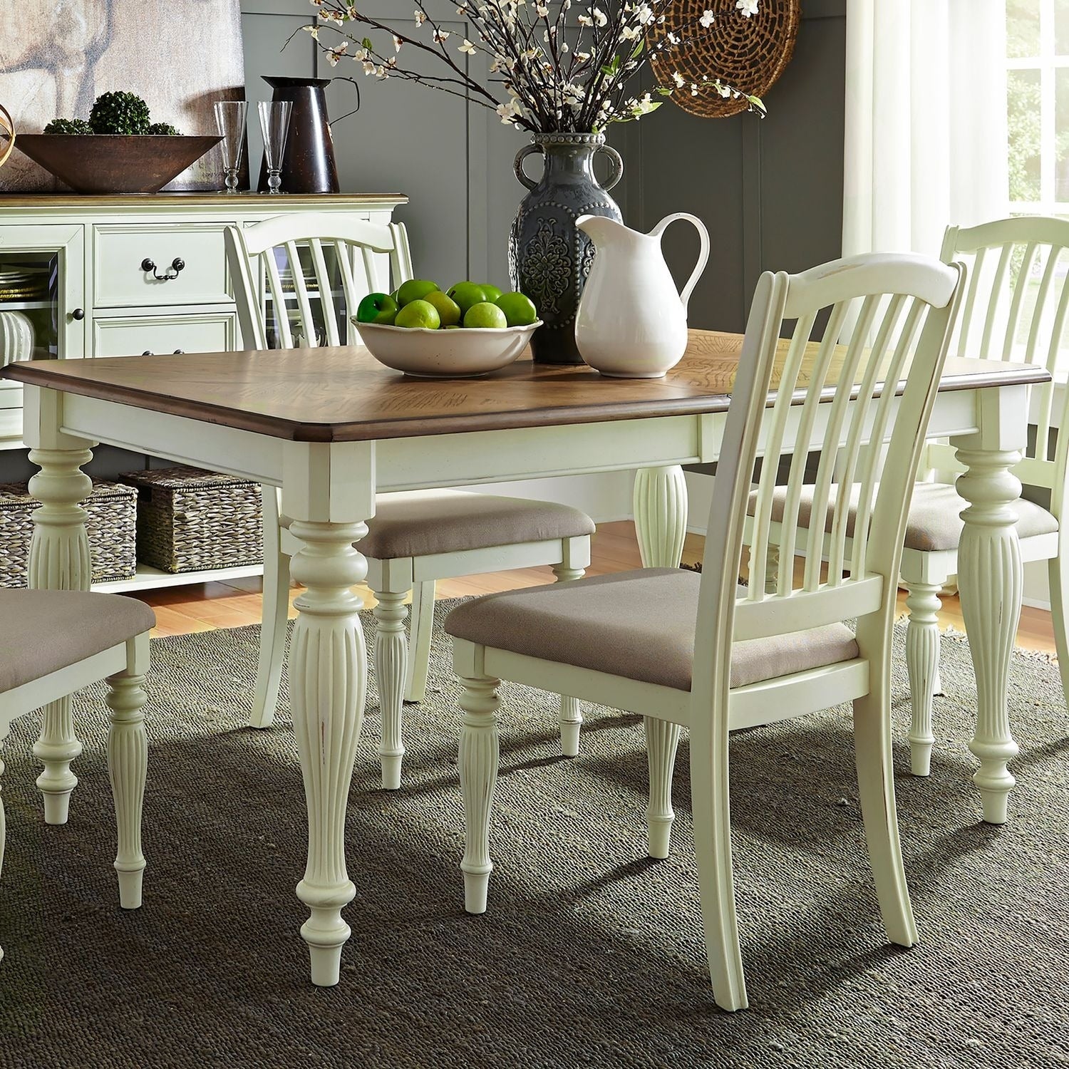 The Gray Barn Arctic Arrow Nutmeg And White 40X78 Dinette Table