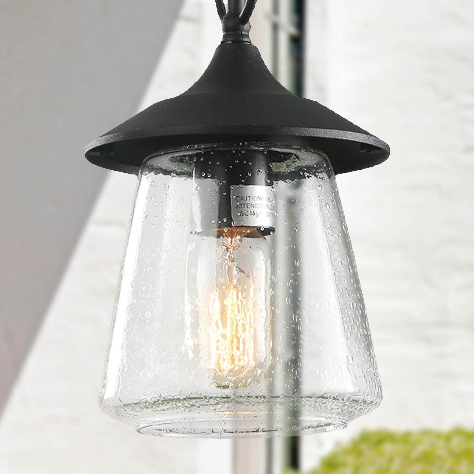 The Gray Barn Dairy Air 1 Light Outdoor Pendant Hanging Porch Light Fixture