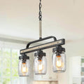 The Gray Barn Heavenly Winds Mason Jar Pendant Light 3 Light Farmhouse Chandelier