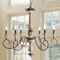 The Gray Barn Round The Bend Retro White Chandeliers Light Fixture For Kitchen Island