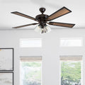 The Gray Barn Pigwiggin Rustic Three Light In Edison Bulb In Led Ceiling Fan In Oil Rubbed Bronze