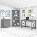 The Gray Barn Hatfield 48 Inch Writing Desk With Cabinet And Bookcase