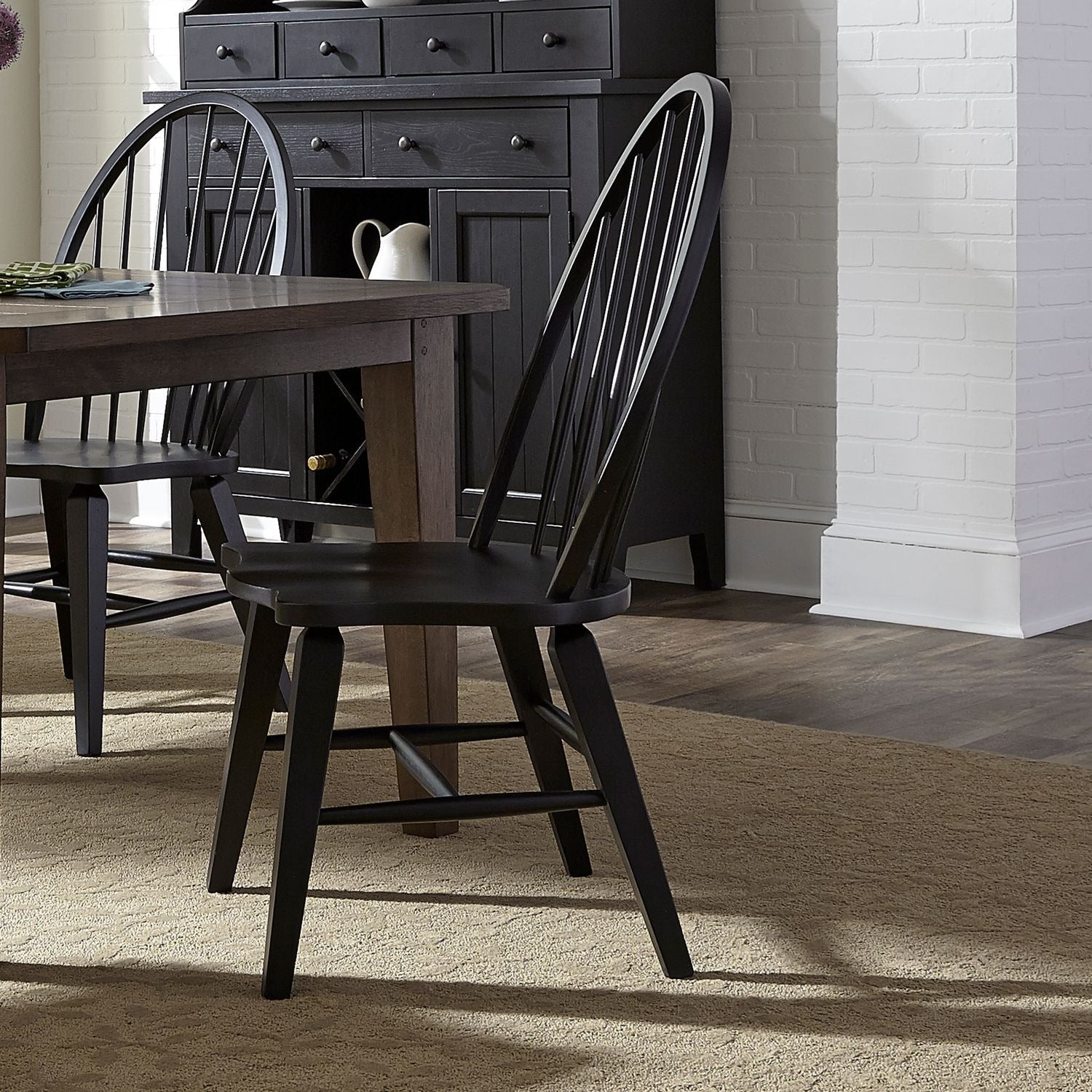 The Gray Barn Vermejo Rustic Black Dining Chair