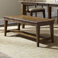 Hearthstone Traditional Rustic Oak Dining Bench