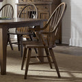 Hearthstone Traditional Rustic Oak Windsor Arm Chair