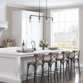 The Gray Barn Heavenly Winds 4 Light Linear Kitchen Island Industrial Pendant