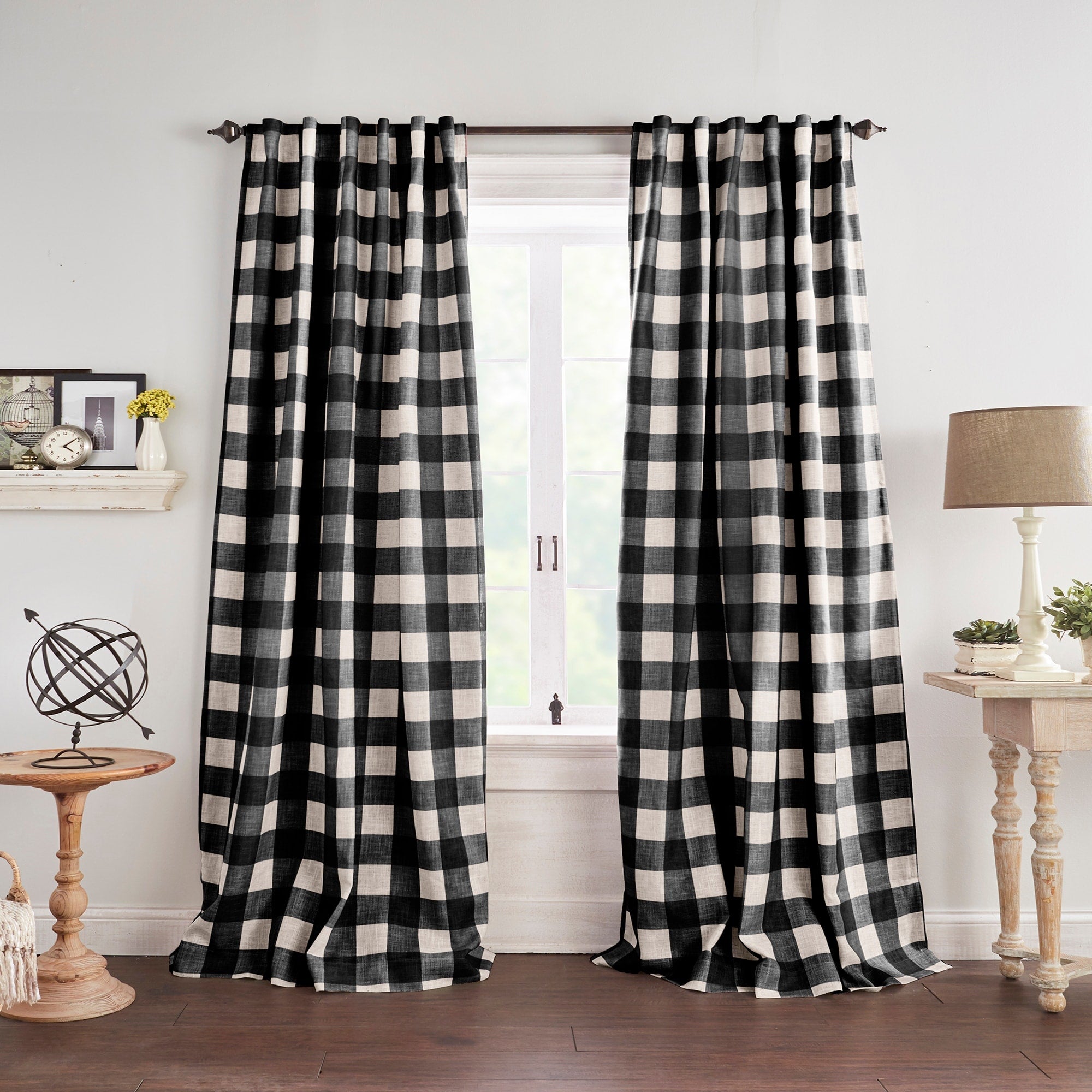 The Gray Barn Holly Buffalo Check Blackout Window Curtain