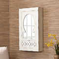 The Gray Barn Hulce Shabby Chic Mirrored Wall Mount Jewelry Armoire