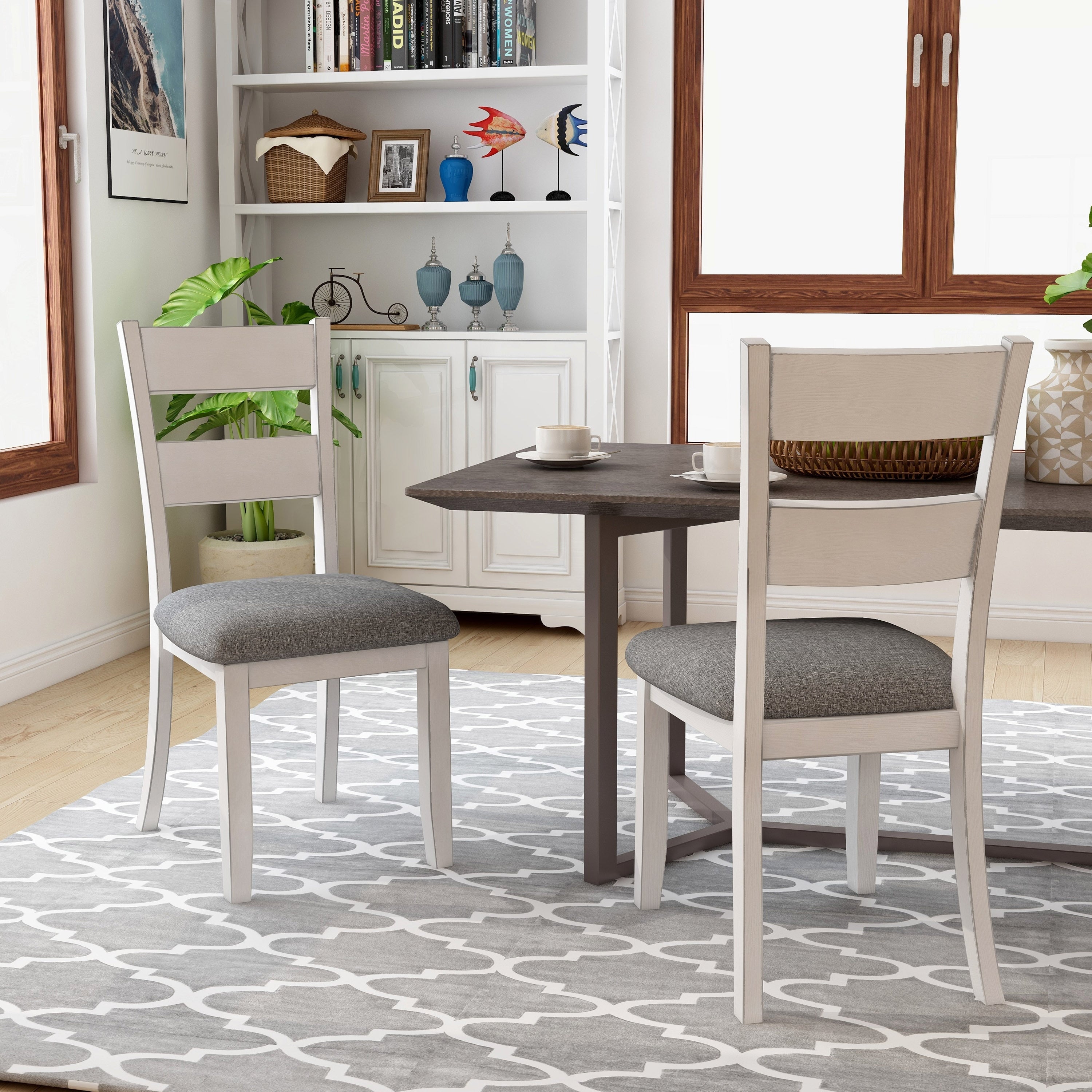The Gray Barn Lyndale Farmhouse White Side Chairs Set Of 2