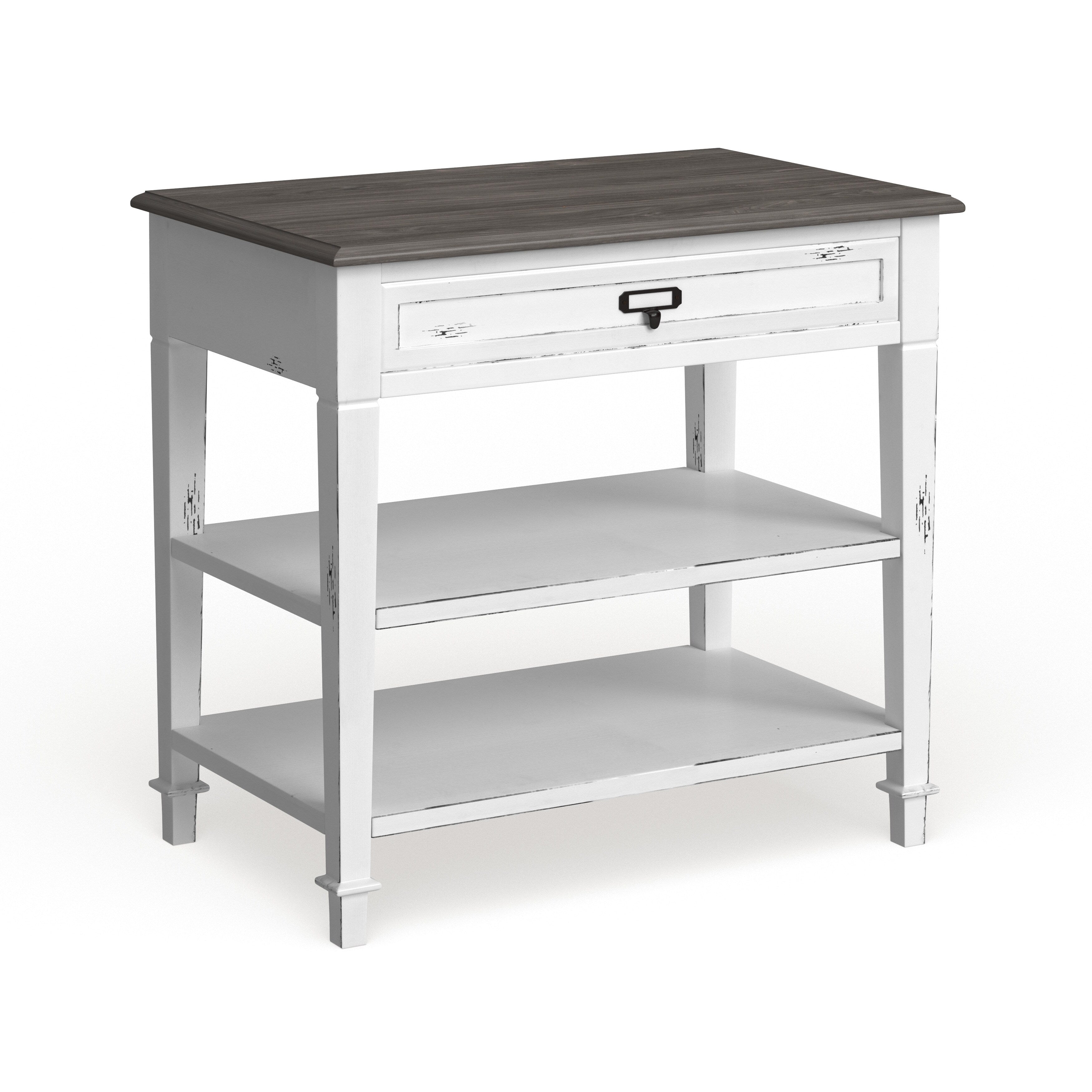 The Gray Barn Mead Grove Traditional French Accent White Console Table