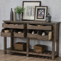 The Gray Barn Middler Contemporary 60 Inch Light Oak Server