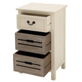 The Gray Barn Miranda 3 Drawer Solid Wood Two Tone Nightstand