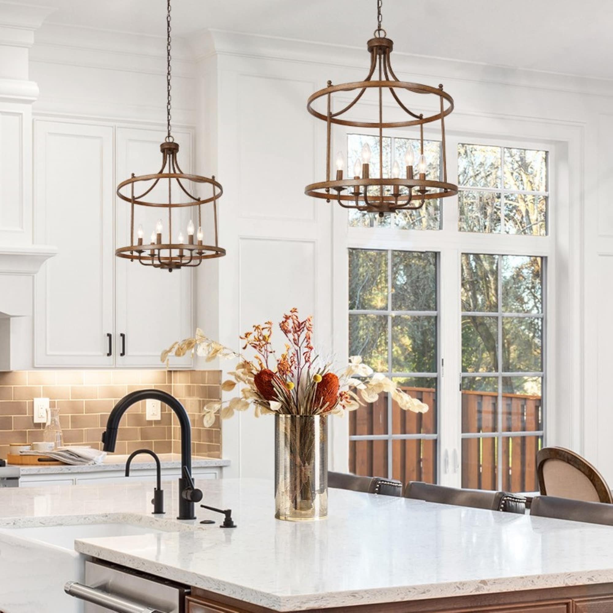 The Gray Barn Flying Turtle 6 Light Foyer Pendant Chandelier