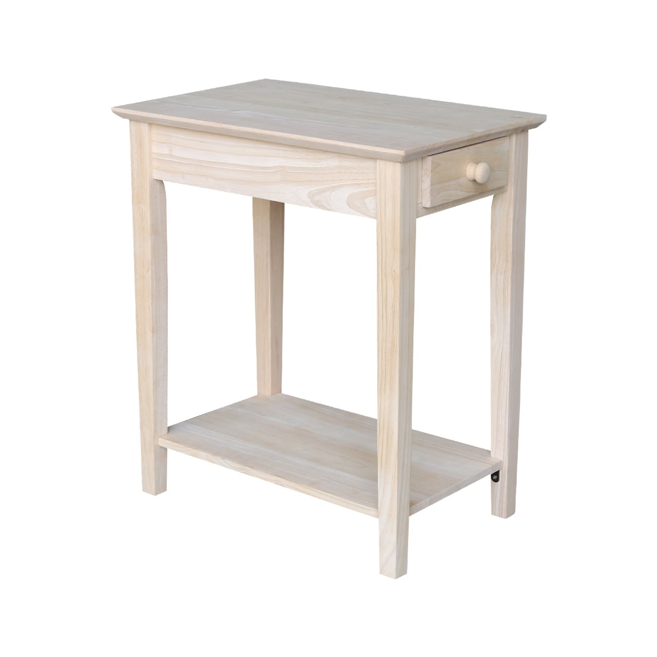 The Gray Barn Moonshine Unfinished Narrow End Table