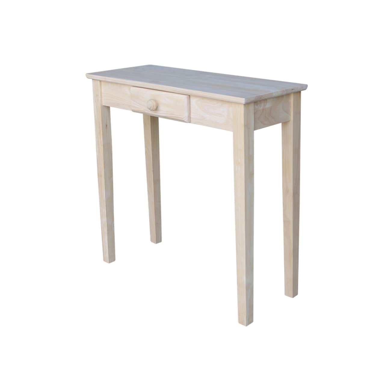 The Gray Barn Moonshine Unfinished Single Drawer Hall Table