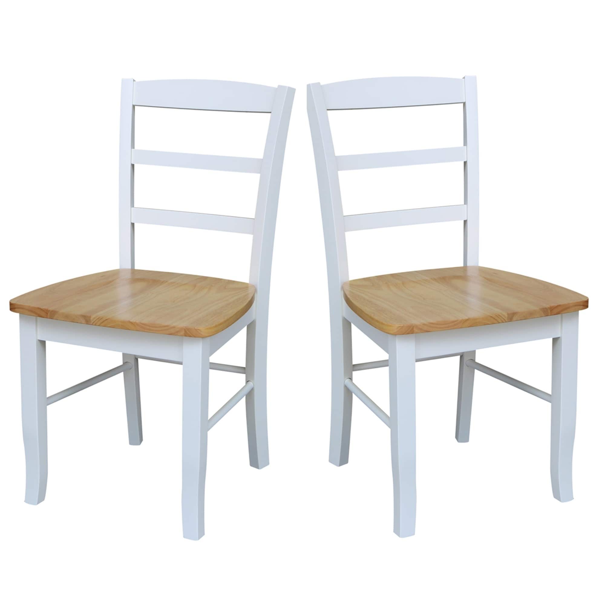 The Gray Barn Moonshine Wood Ladder Dining Chair Set Of 2