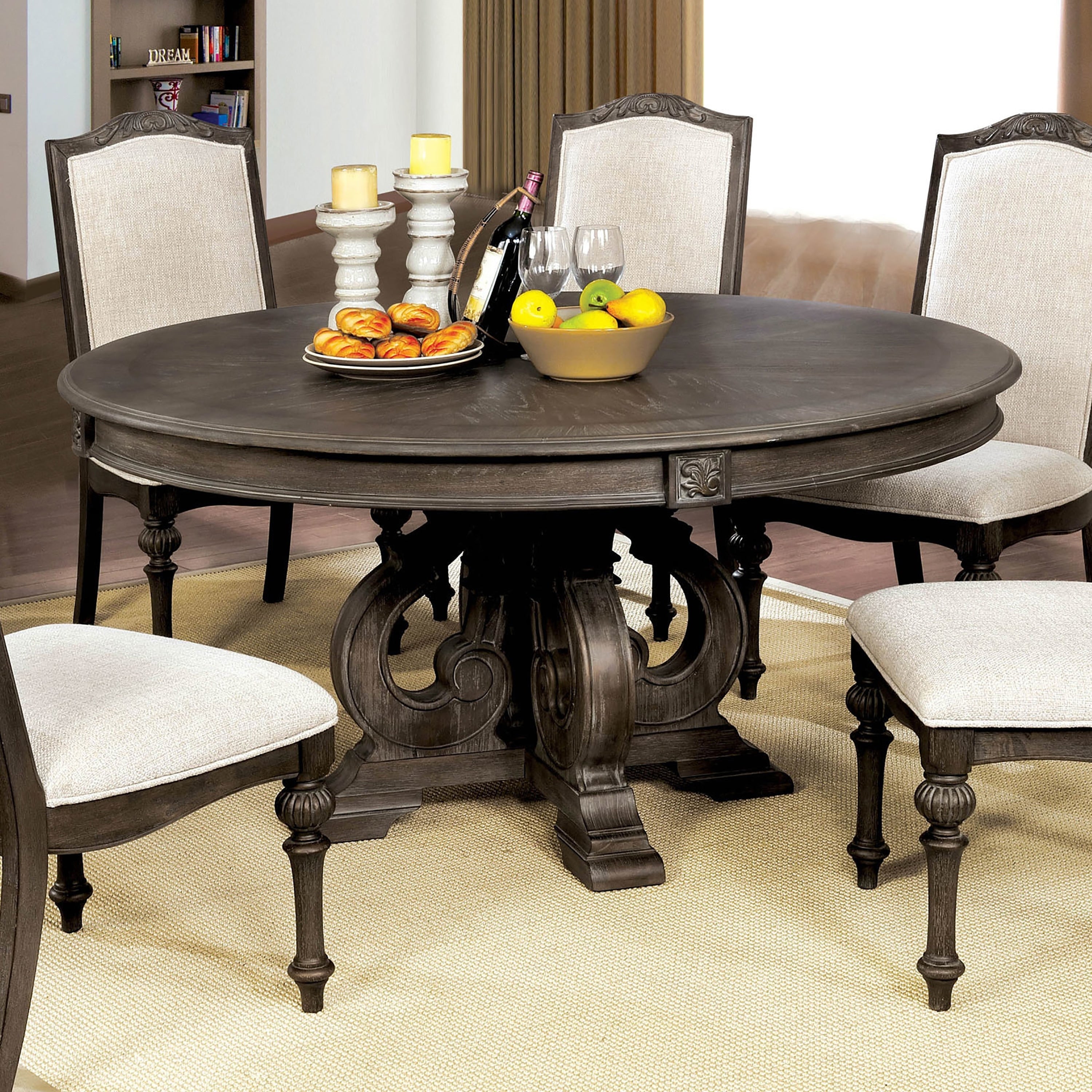 The Gray Barn New Lands Rustic Brown 60 Inch Round Dining Table