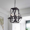 The Gray Barn Otis 5 Light Antique Black Iron Chandelier
