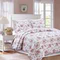 The Gray Barn Ravens Way Vintage Rose 3 Piece Cotton Quilt Set