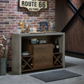 Carbon Loft Graysen Industrial Concrete Like Buffet