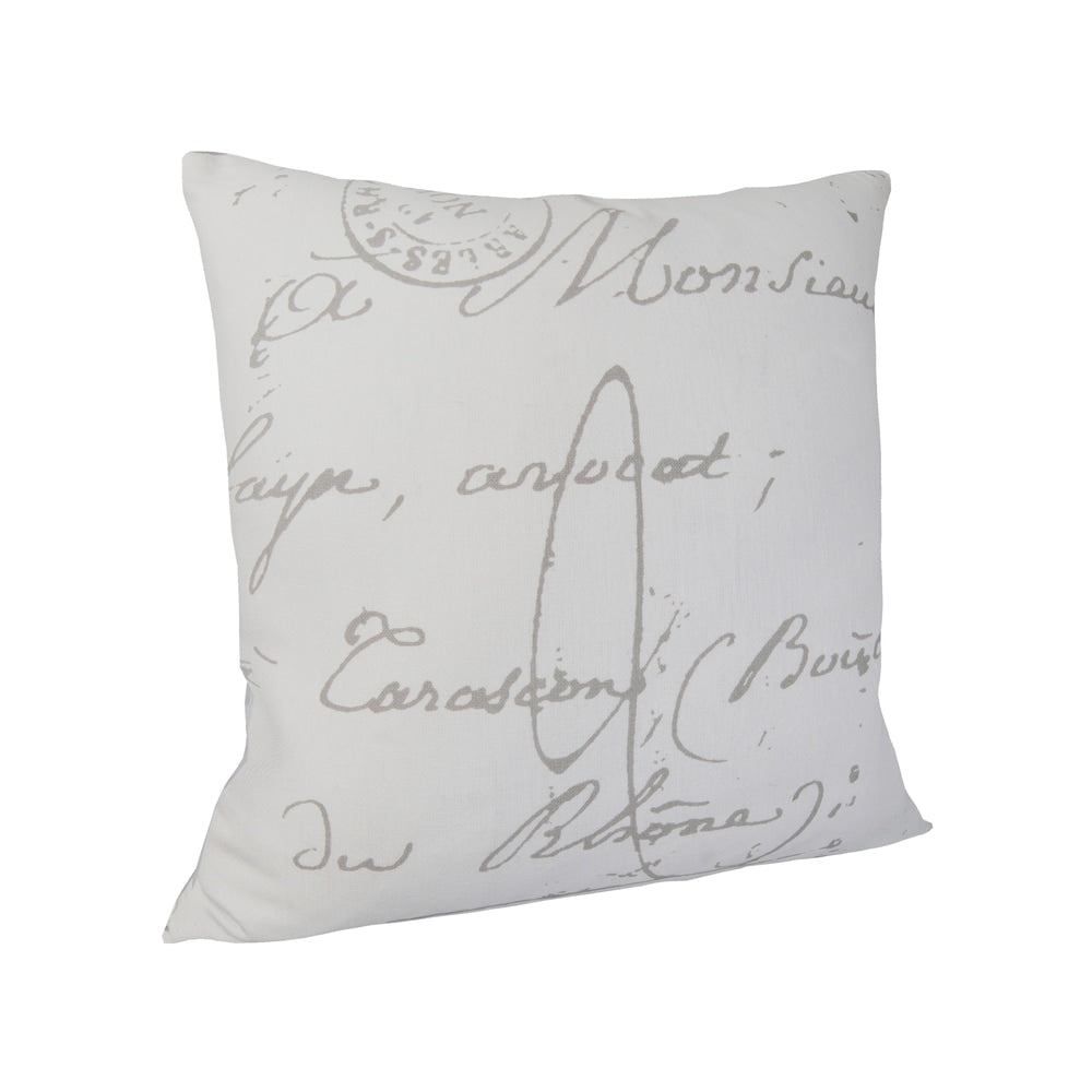 The Gray Barn Red Rock 18 Inch French Script Throw Pillow
