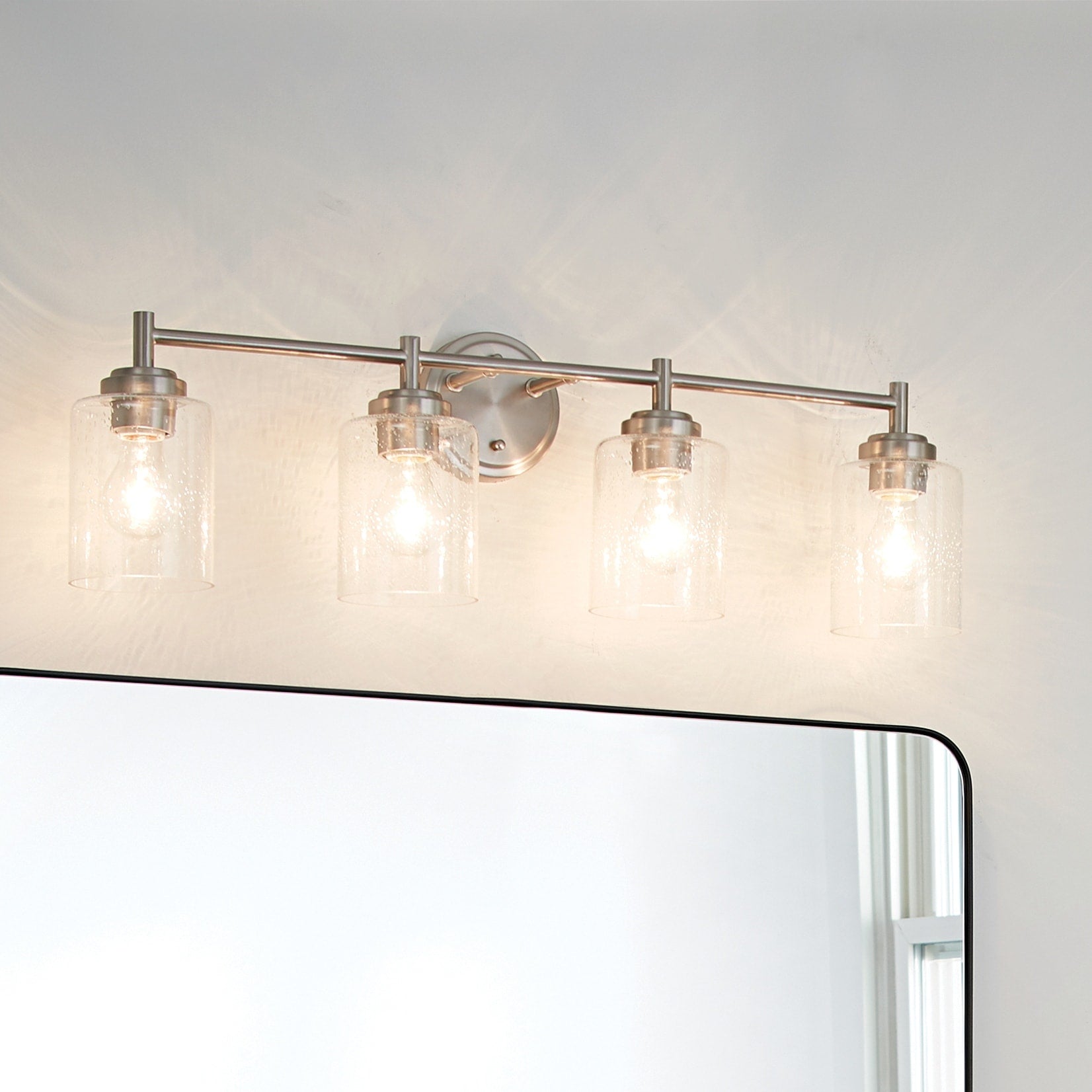 Kichler Lighting Winslow Collection 4 Light Brushed Nickel Bath Vanity Light