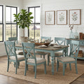 Prato 7 Piece Dining Table Set With Cross Back Chairs
