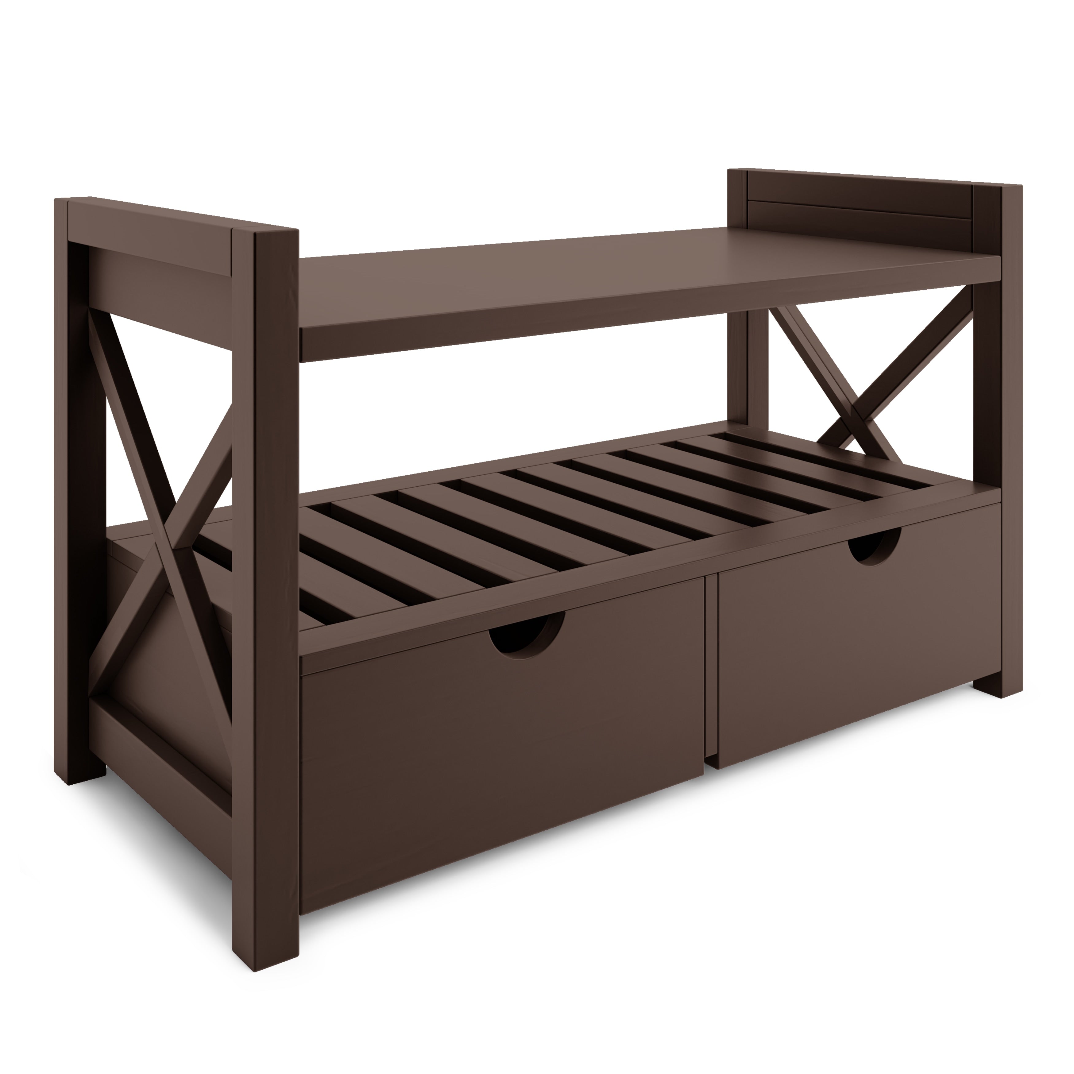 The Gray Barn Waggoner Entryway Storage Bench