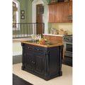 The Gray Barn Whistle Stop Distressed Oak And Granite Top Black Wooden Kitchen Island