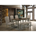 The Gray Barn Willow Springs Antique Grey And Dark Oak Finished Wood Dining Set