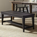 The Gray Barn Vermejo Traditional Rustic Black Bench