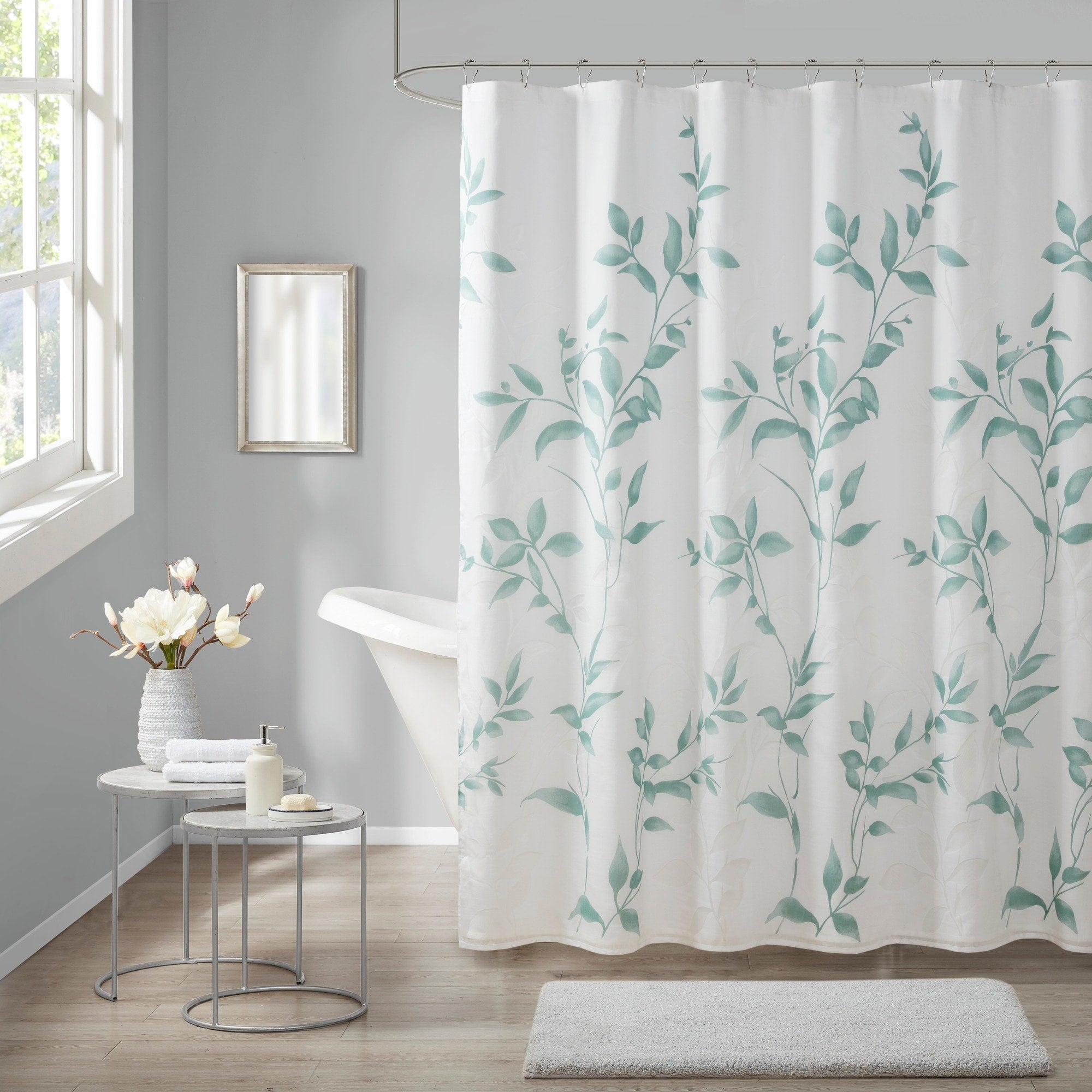 The Gray Barn Mission Creek Grey Printed Shower Curtain