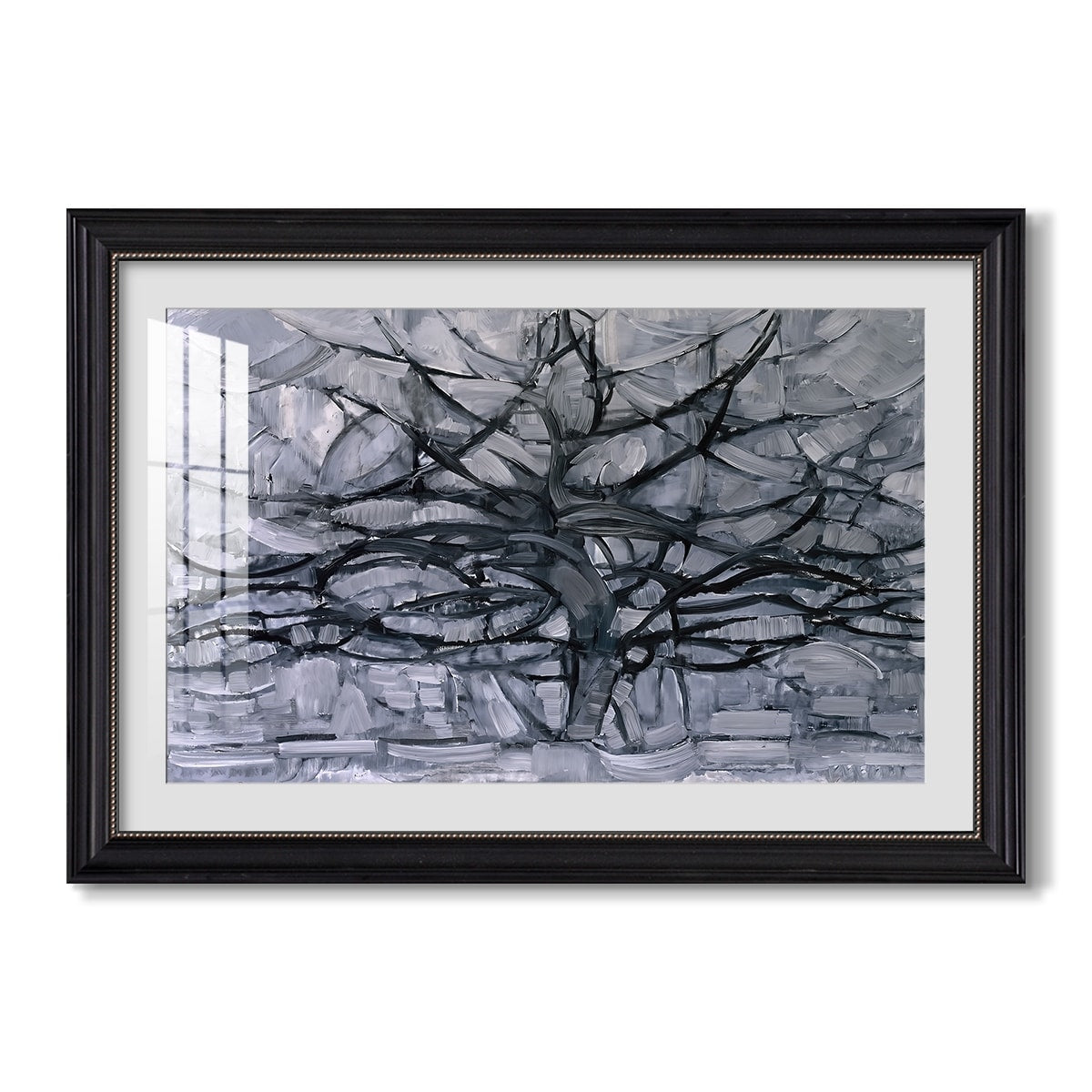 The Gray Tree 1911 Piet Mondrian Custom Framed Print