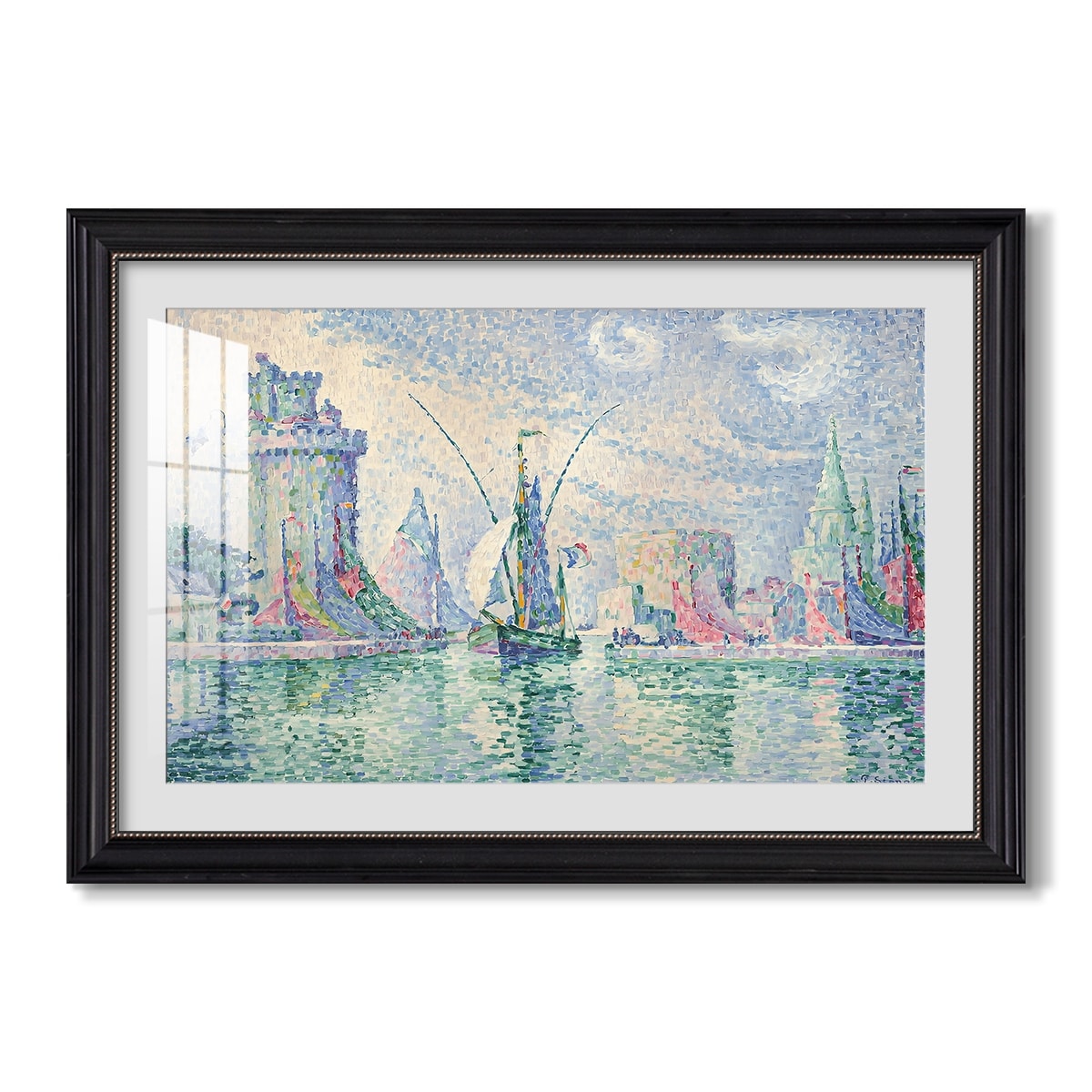 The Green Towers 1913 Paul Signac Custom Framed Print