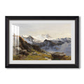 The Groglockner From The 1890 Edward Theodore Compton Custom Framed Print