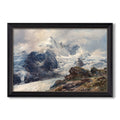 The Grossglockner 1880 Edward Theodore Compton Custom Framed Canvas