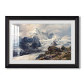 The Grossglockner 1880 Edward Theodore Compton Custom Framed Print