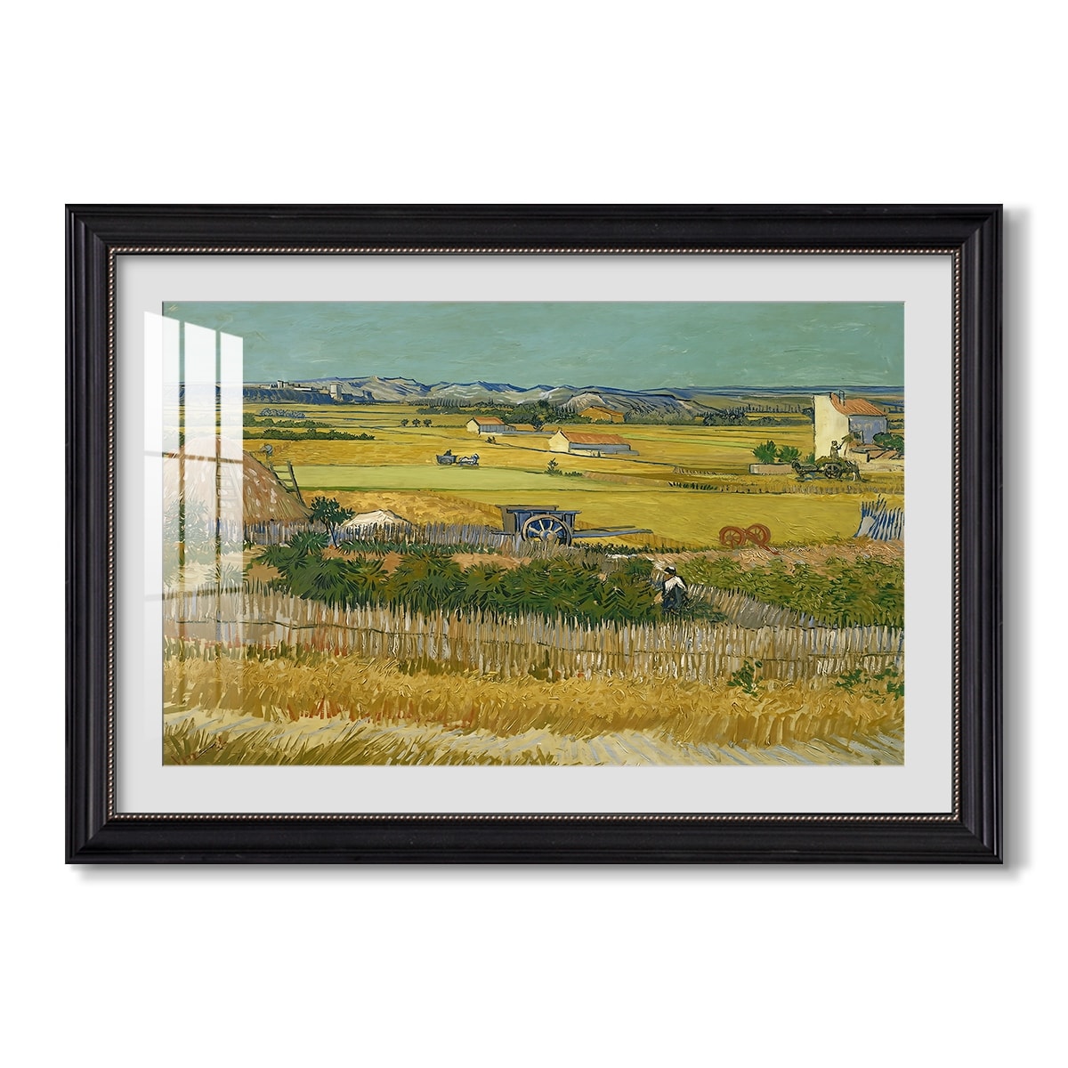 The Harvest 1888 Vincent Van Gogh Custom Framed Print