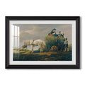 The Hay Wagon 1824 Friedrich Gauermann Custom Framed Print