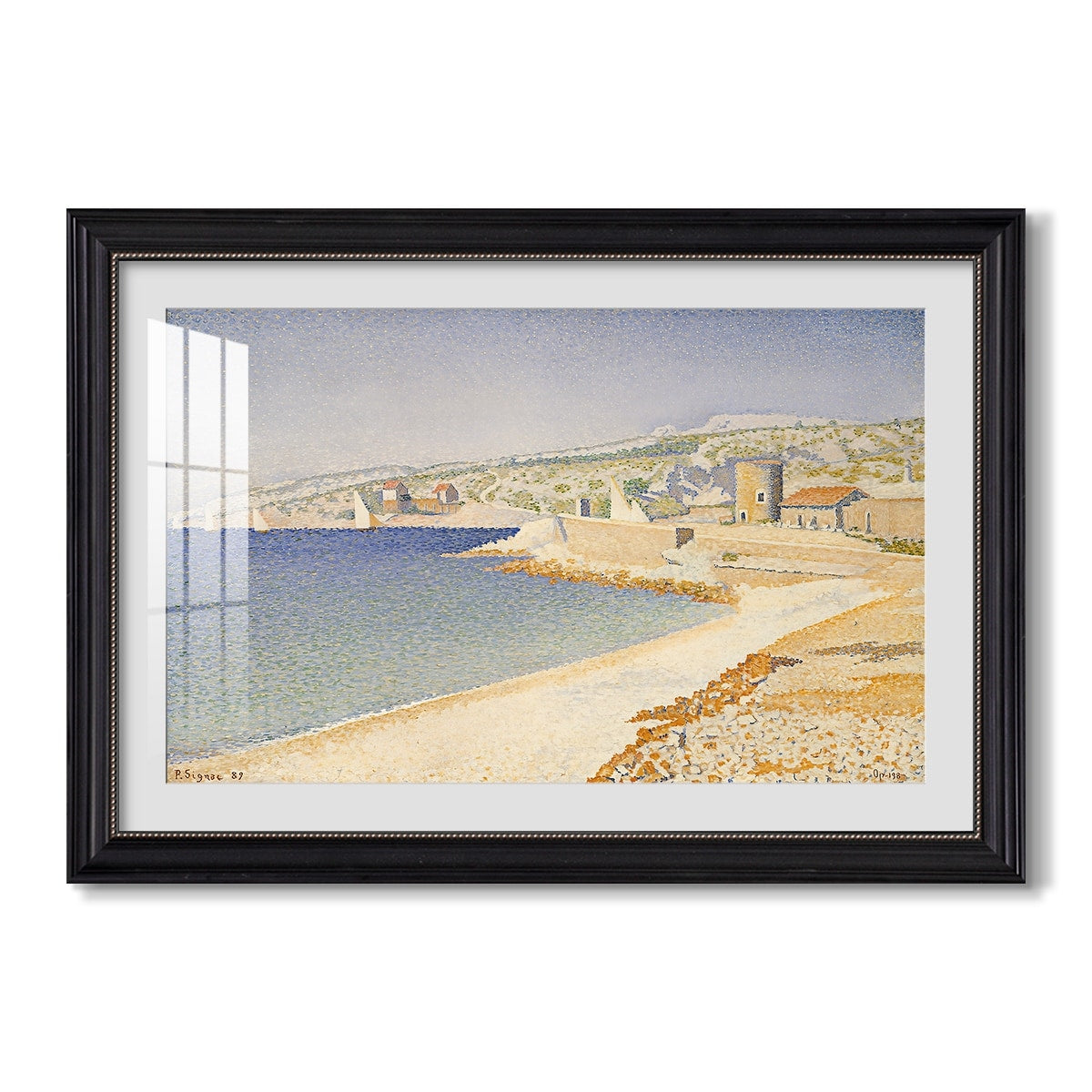 The Jetty At Cassis Opus 198 1889 Paul Signac Custom Framed Print