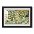 The Large Plane Trees 1889 Vincent Van Gogh Custom Framed Print
