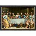 The Last Supper 1652 By Philippe De Champaigne Framed Mounted Canvas Wall Art Print