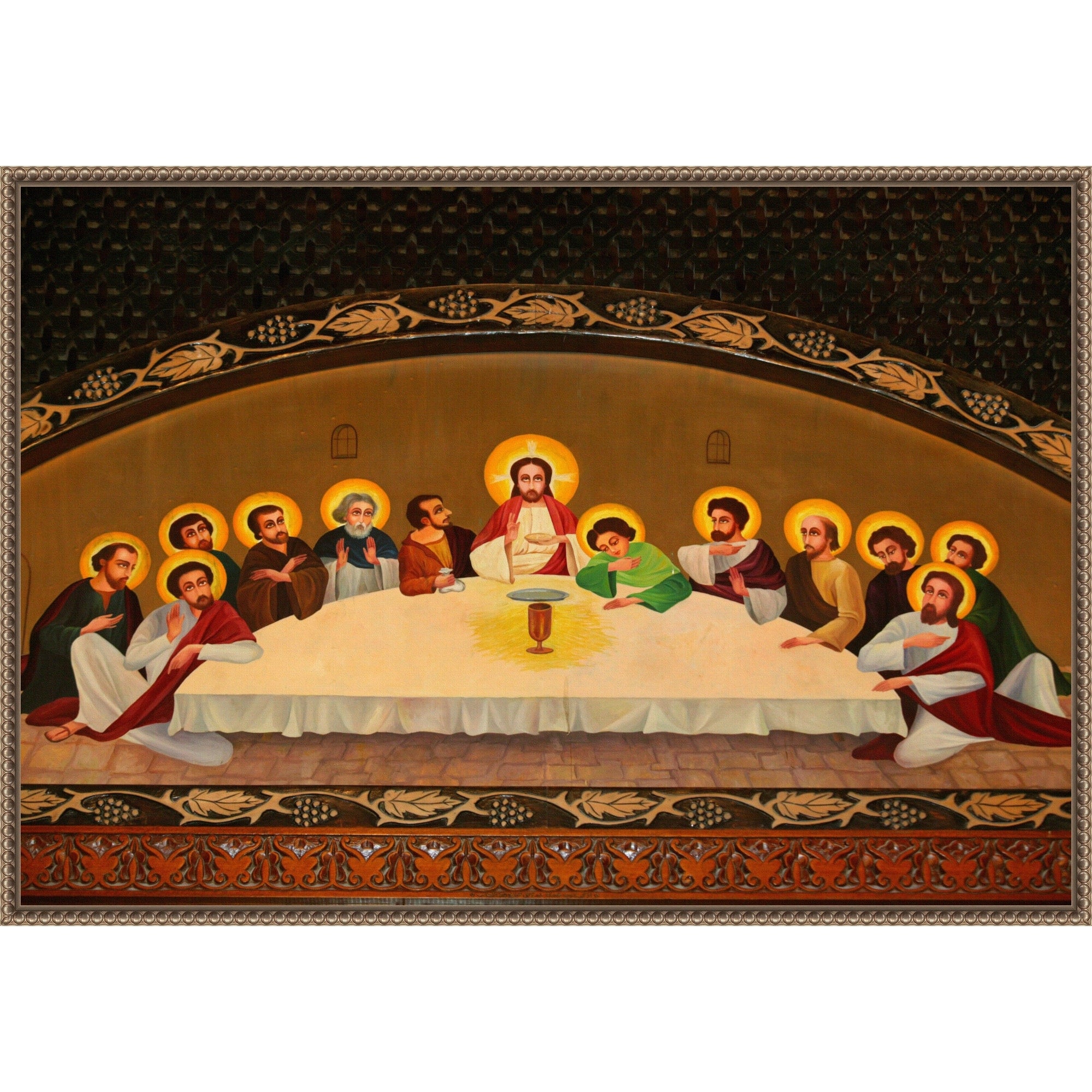 The Last Supper Egypt Framed Canvas Wall Art Print