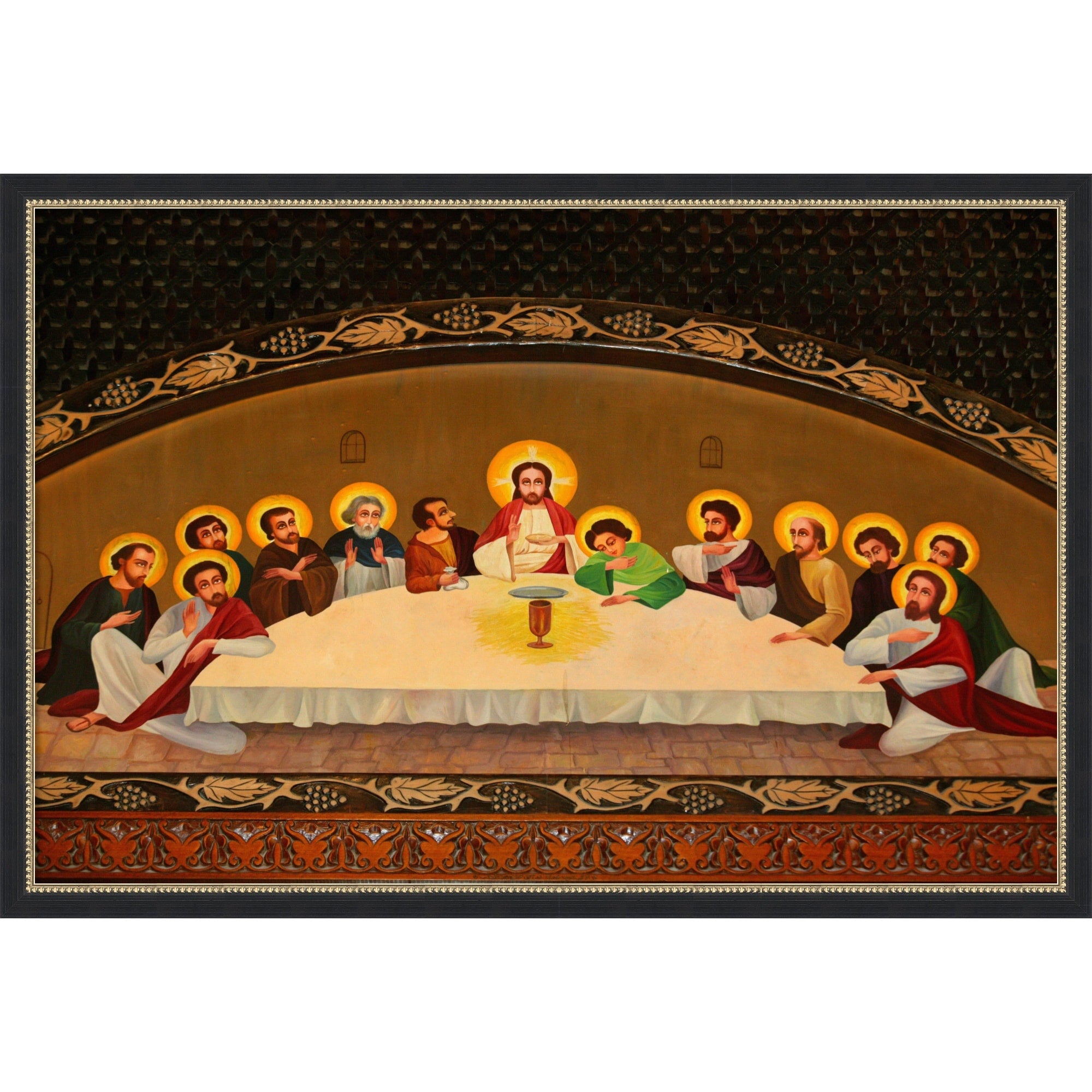The Last Supper Egypt Framed Mounted Canvas Wall Art Print